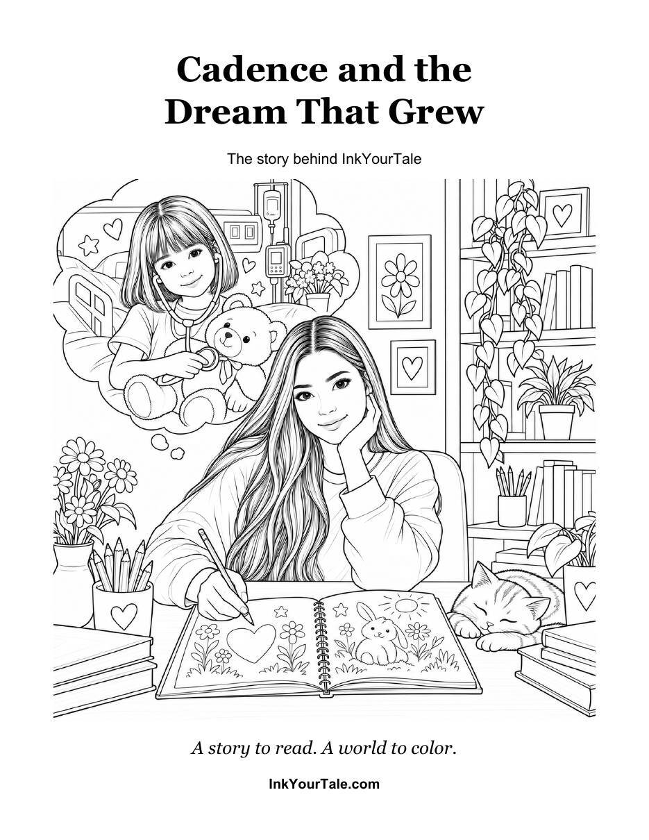 Cover of Cadence and the Dream That Grew, the story behind Ink Your Tale